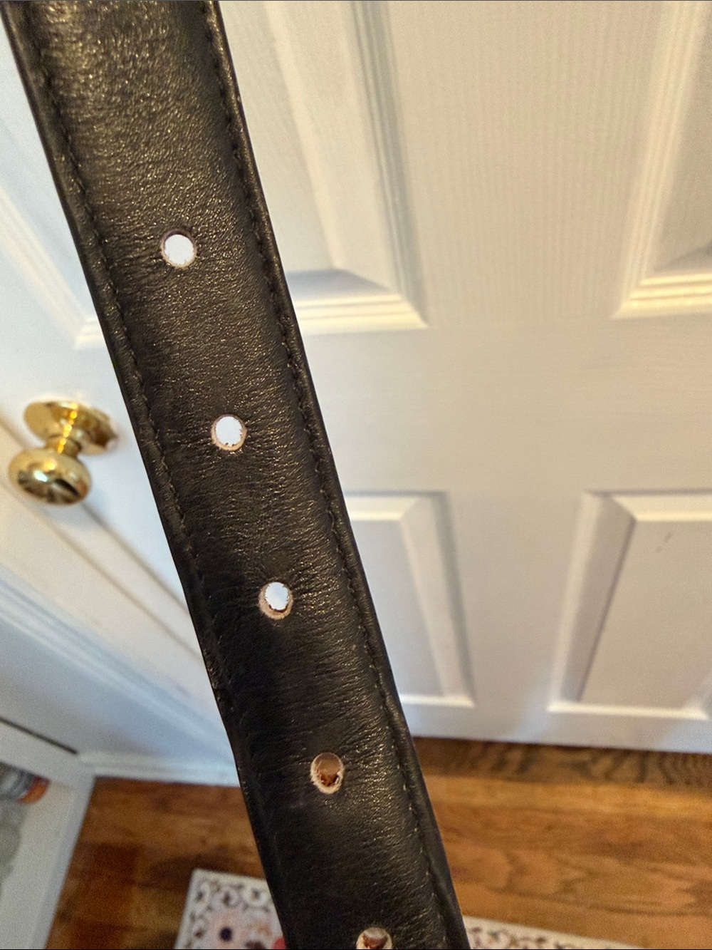 Coach Black Leather Belt -vintage - Picture 4 of 7